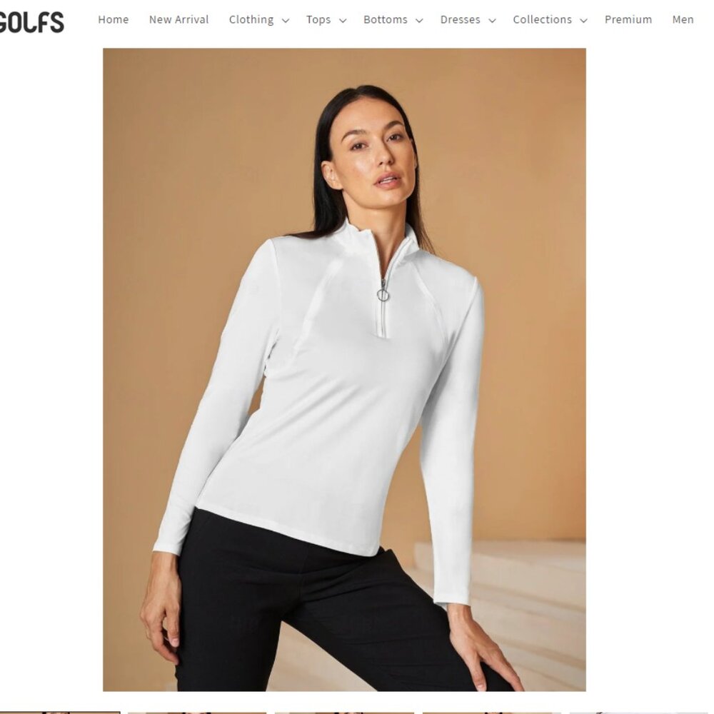 Acegolfs 1/4 Zip Ladies Golf Shirt